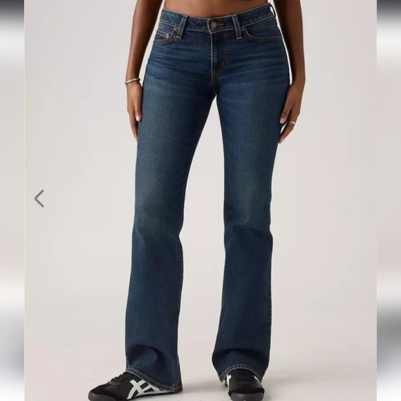 Size 28 Levi's 518 Women's Boot Cut Jeans Low Rise Y2k Like New Semi Flare 90s - Picture 4 of 5